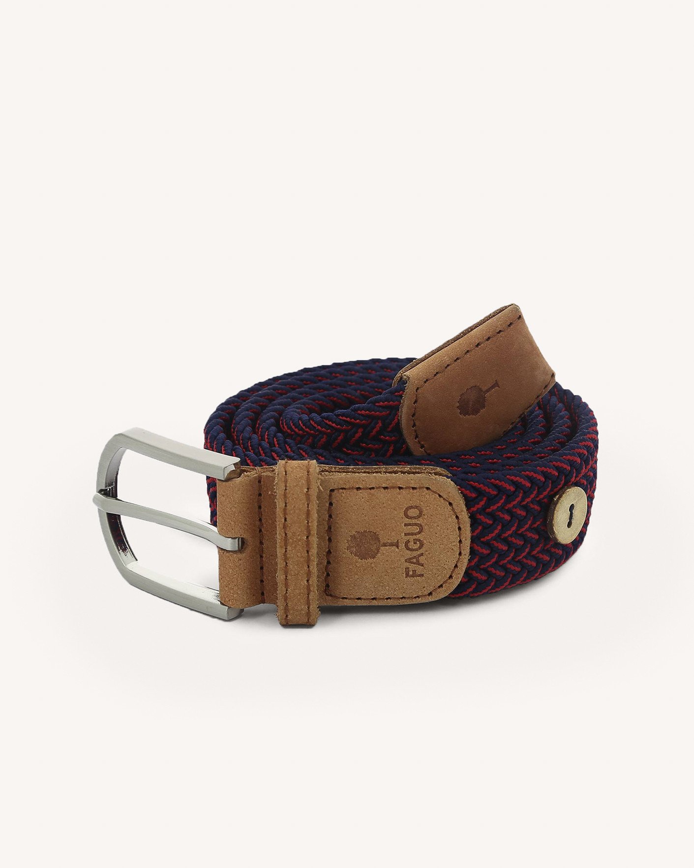 Ceinture rouge foncé & marine - BELT