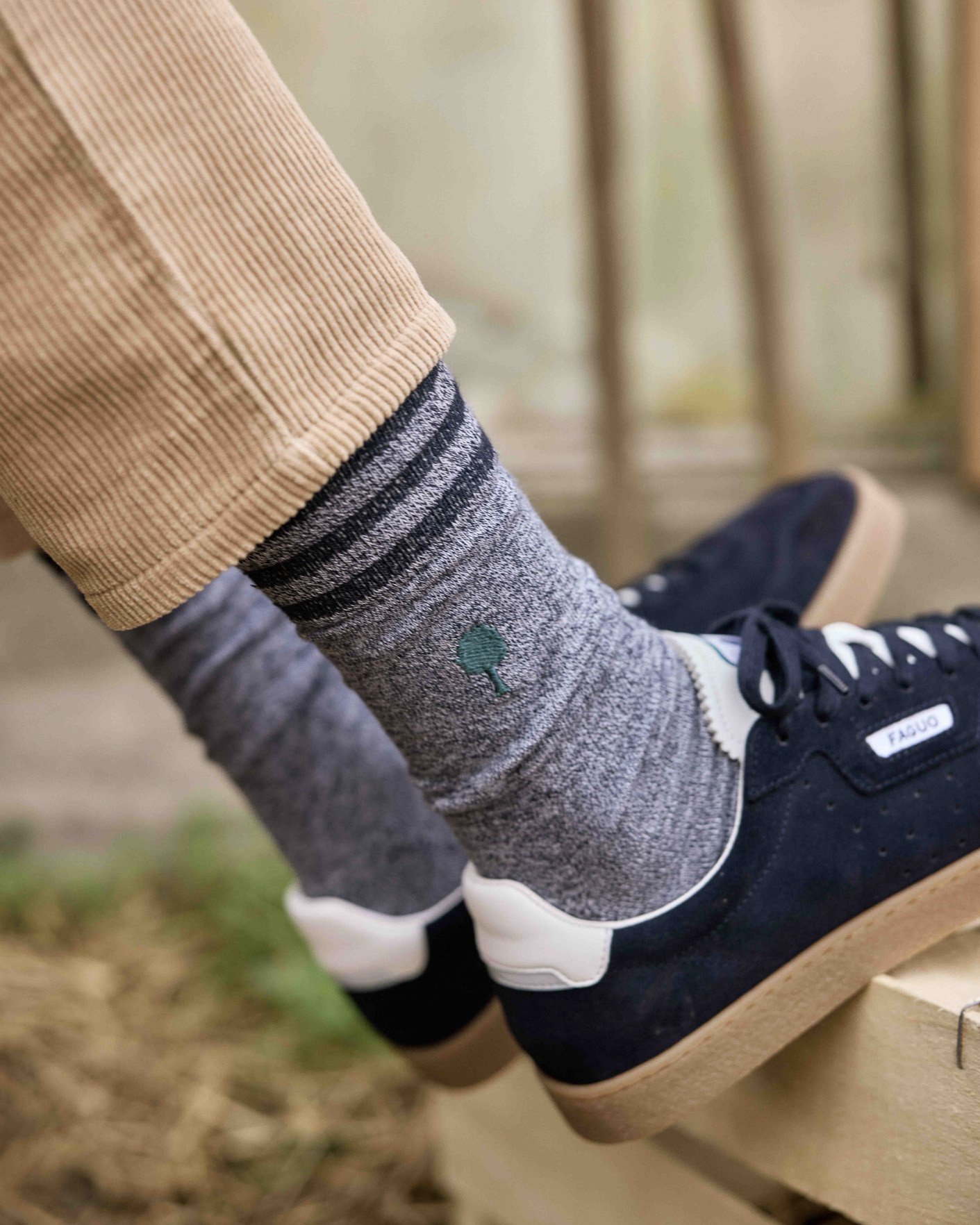 Chaussettes bleu marine coton - SOCKS