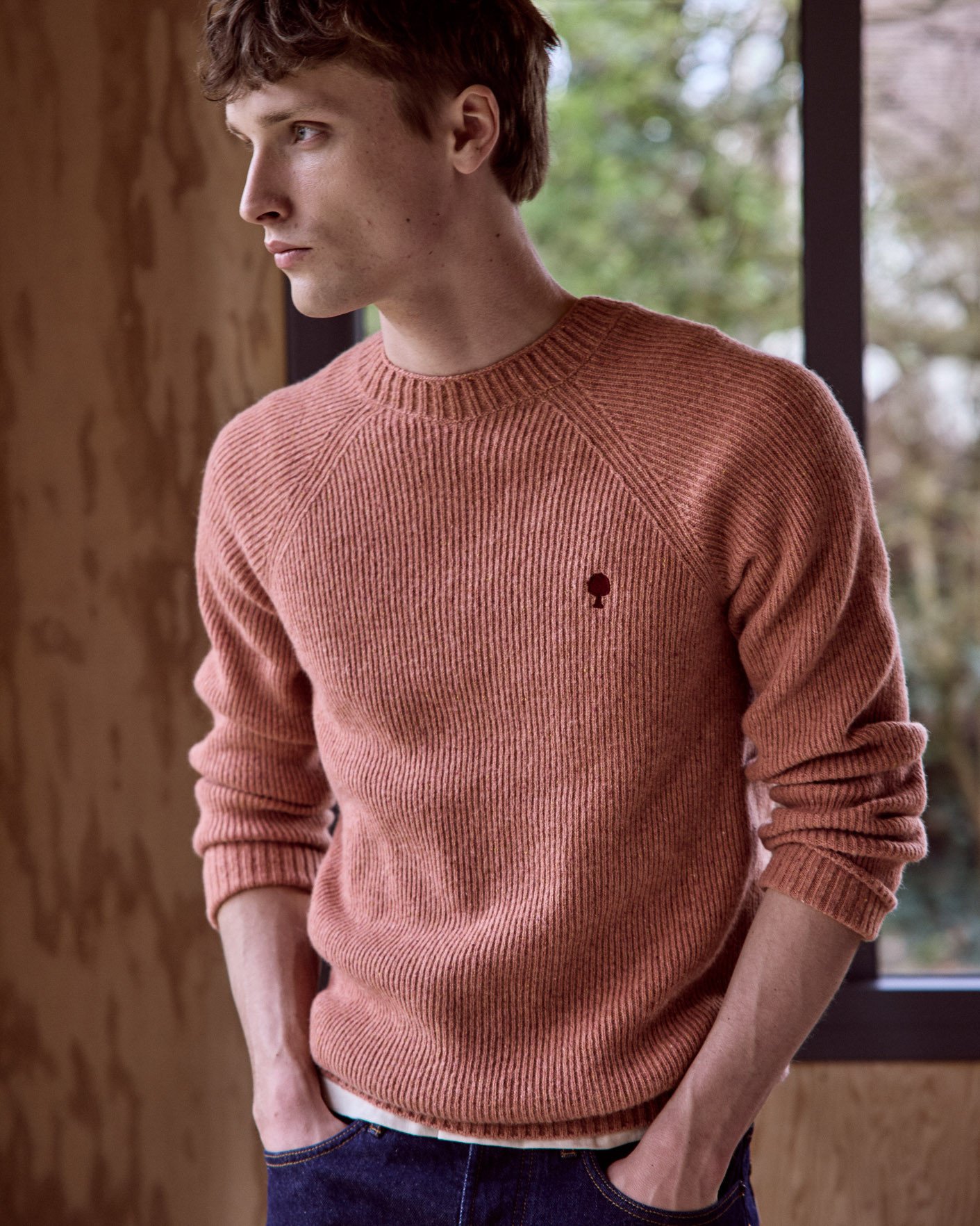 Pull en laine rose clair - FREHEL