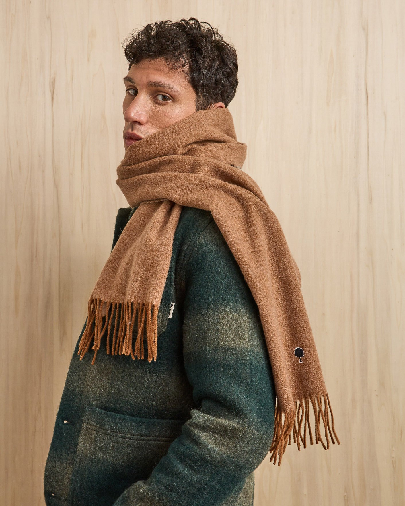 Echarpe 100% laine camel - SCARF