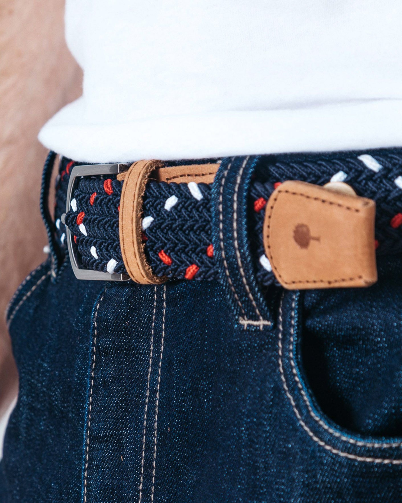 Ceinture marine & rouge - BELT