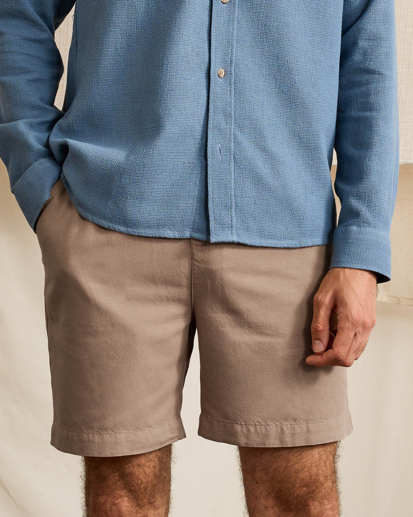 Short beige lyocell - CHEVRE