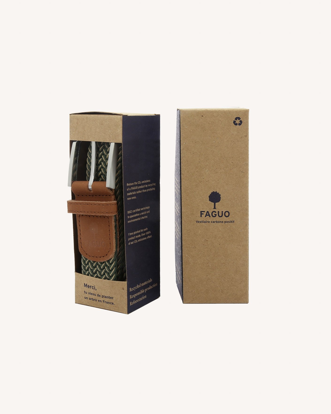 Ceinture kaki & beige - BELT