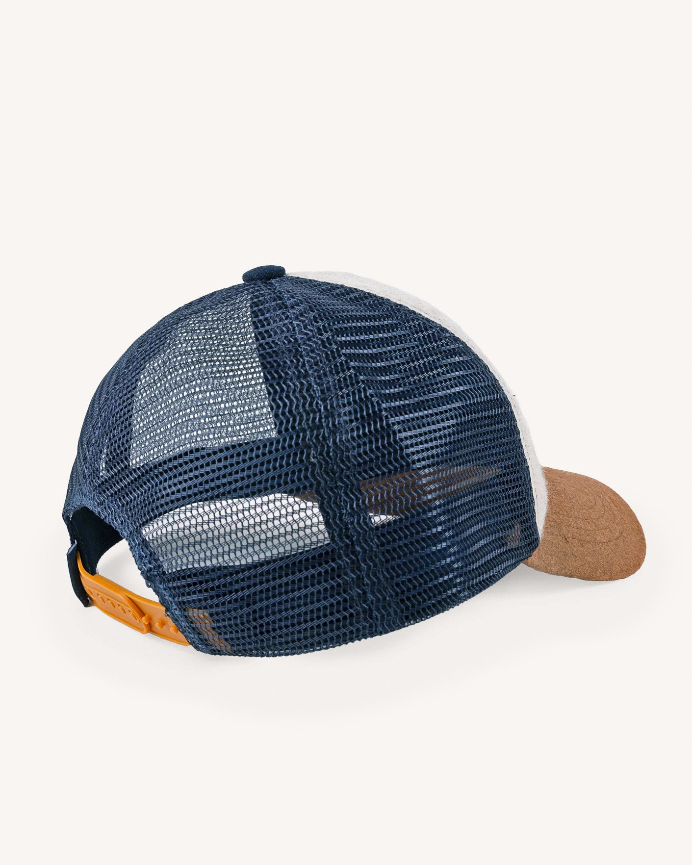 Casquette bleu marine & écrue laine - TRUCKER CAP