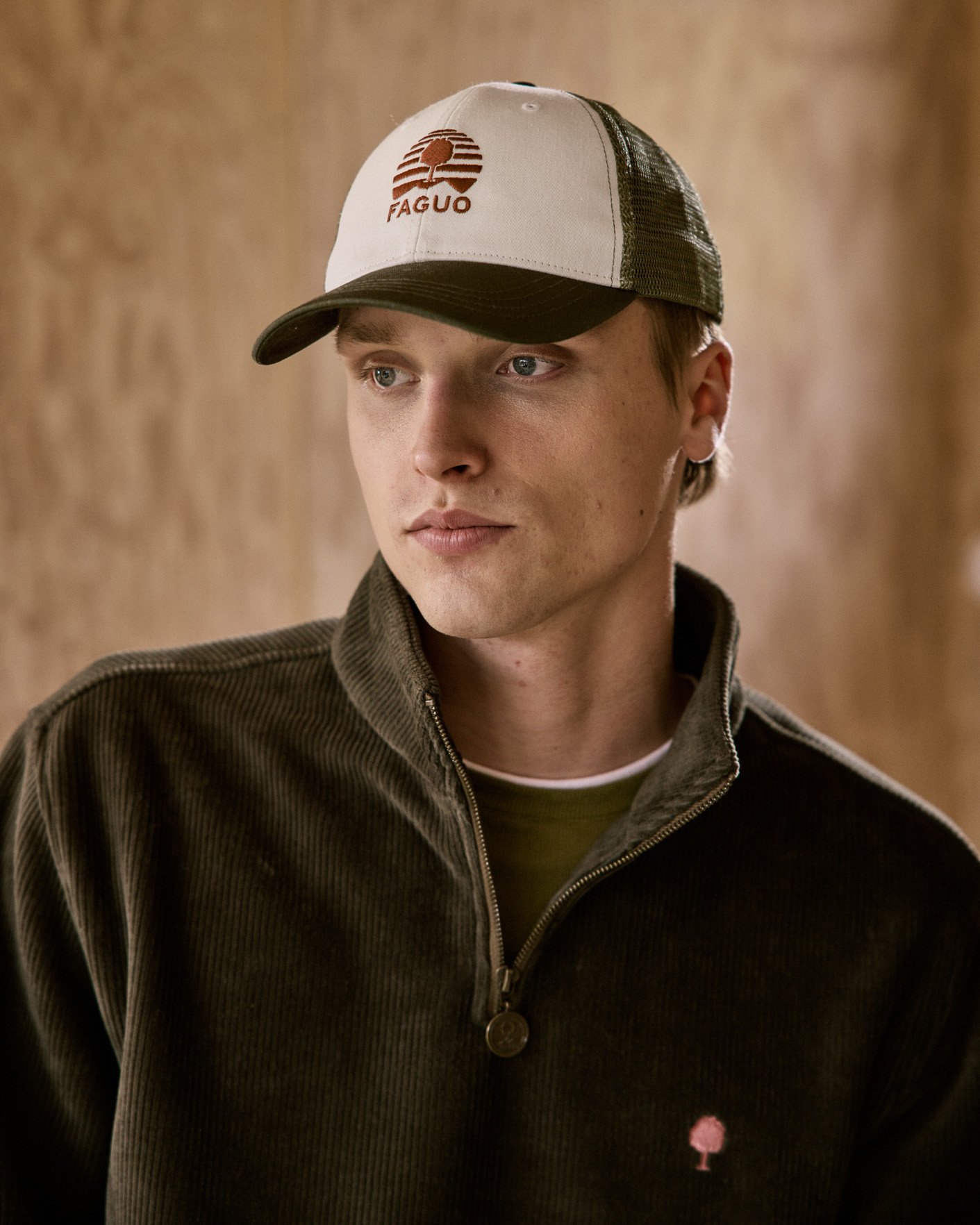 Casquette olive & kaki coton - TRUCKER CAP