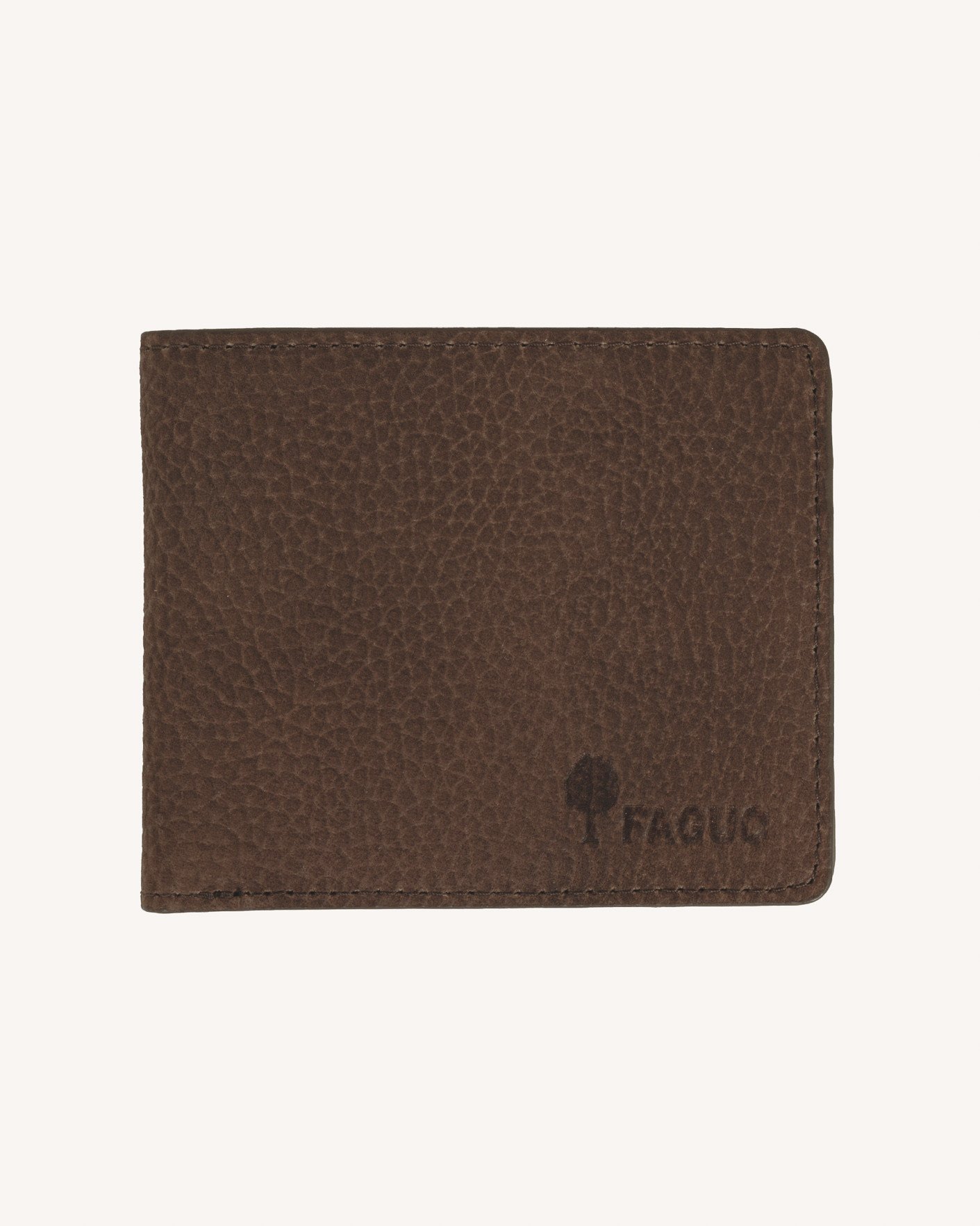 Porte-monnaie en cuir camel - PURSE