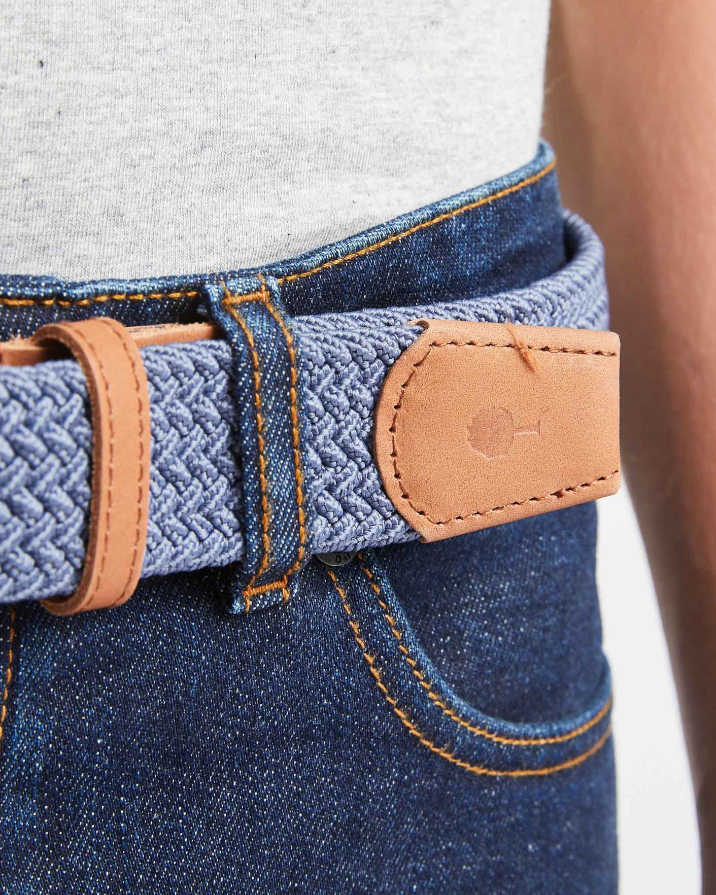 Ceinture bleu chiné - BELT