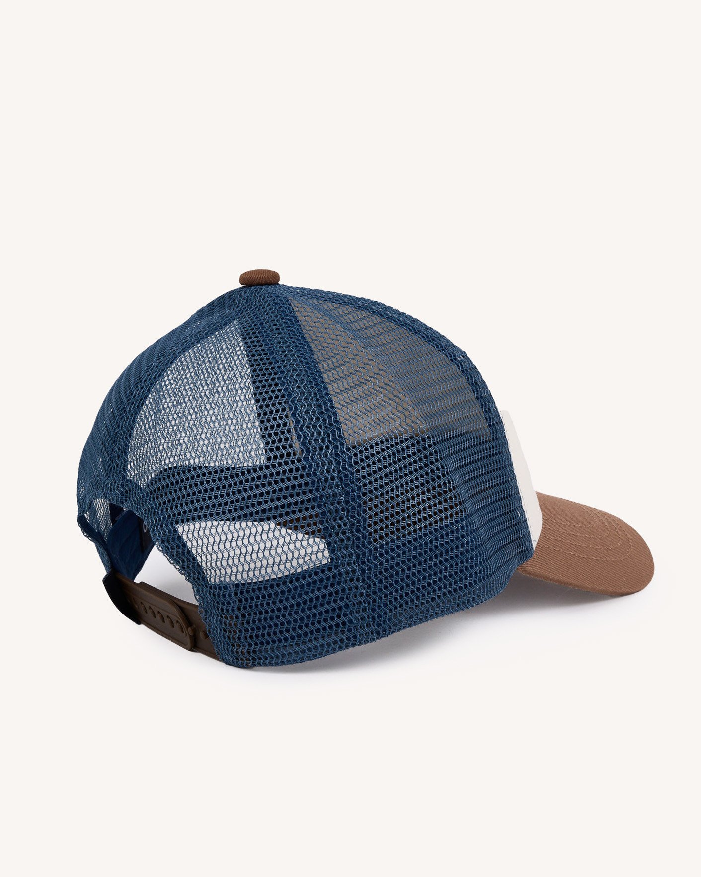 Casquette beige & camel coton - TRUCKER CAP